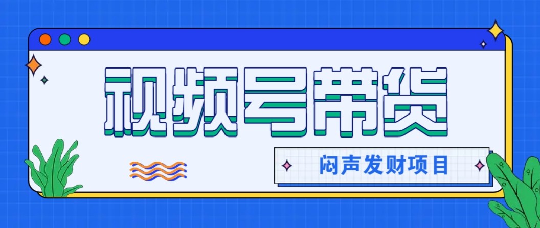 微信视频号带货项目，轻松日赚赚2000+，这个挣钱入口很多伙伴都在闷声发财-小火把网创