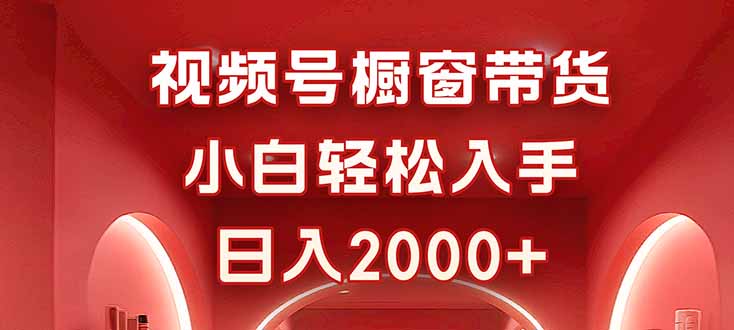 视频号橱窗带货，小白轻松入手，日入2000+-小火把网创