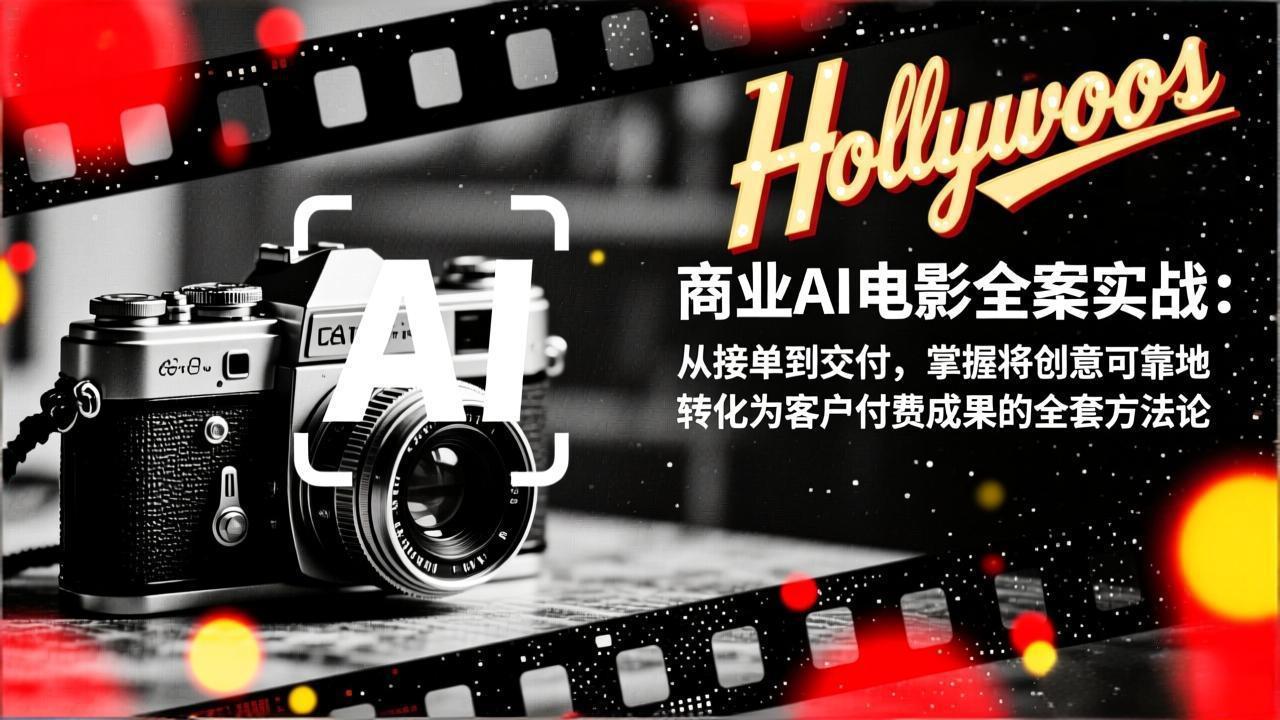 商业AI电影全案实战:从接单到交付,掌握将创意可靠地转化为客户付费成果的全套方法论-小火把网创