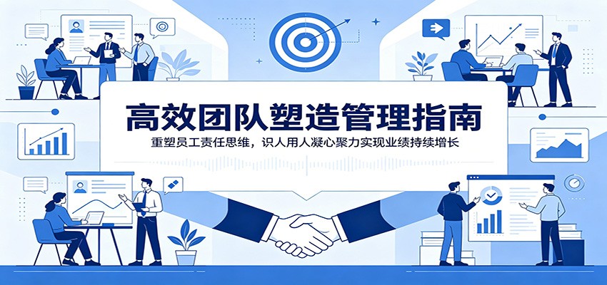 高效团队塑造管理指南:重塑员工责任思维,识人用人凝心聚力实现业绩持续增长-小火把网创