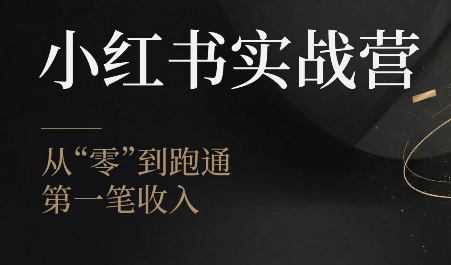 金金老师·小红书实战营-小火把网创