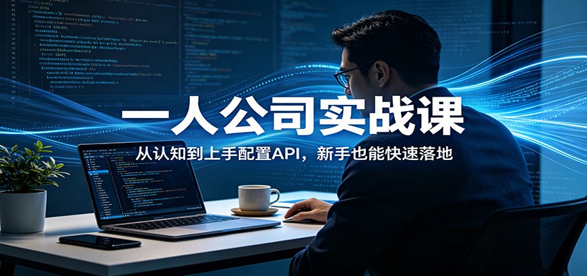 一人公司实战课：从认知到上手配置API，新手也能快速落地-小火把网创